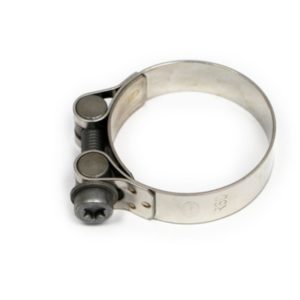 Akrapovic Abrazadera de escape de acero inoxidable