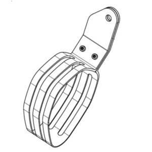 Akrapovic Silenciador de abrazadera de carbono TR32