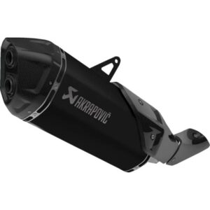 Akrapovic Silenciador de linea deslizable CON tapa de carbono de titanio negro