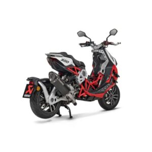 Akrapovic Silenciador de linea deslizable CON tapa de carbono de titanio negro