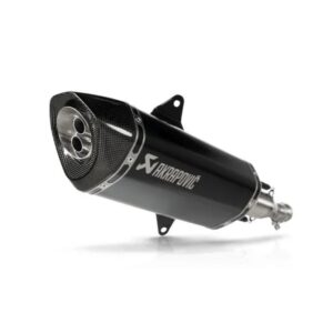 Akrapovic Silenciador de linea deslizable CON tapa de carbono de titanio negro