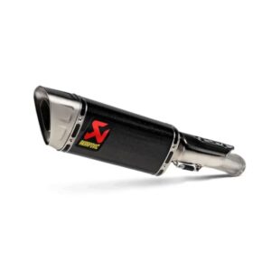 Akrapovic Silenciador de linea deslizable CON tapa de carbono Y titanio