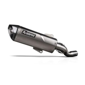 Akrapovic Silenciador de linea deslizable de acero inoxidable Y tapa de carbono