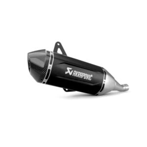 Akrapovic Silenciador de linea deslizable tapa de carbono de acero inoxidable