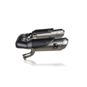 Akrapovic Silenciador doble de titanio CON linea deslizable