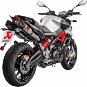 Akrapovic Silenciador doble de titanio CON linea deslizable
