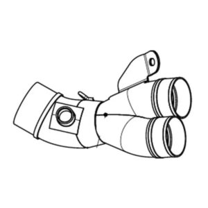 Akrapovic Tubo de enlace de acero inoxidable