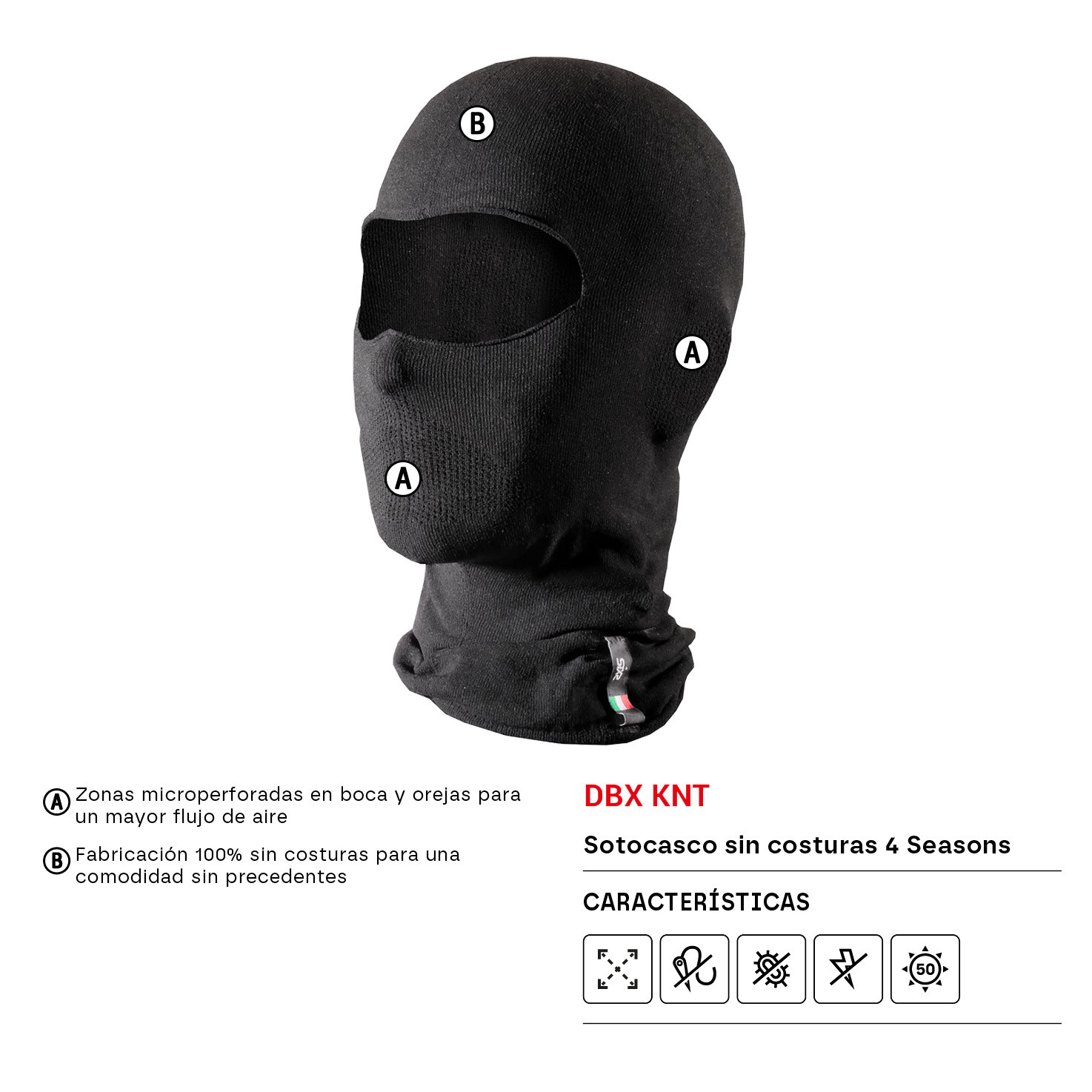 BALACLAVA SIXS 4 SEASONS DBX KNT NEGRO
