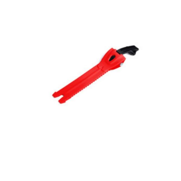 BANDA DENTADA ALUMINIO TIRADOR S 12,5 CM ROJO FLUOR NEGRO