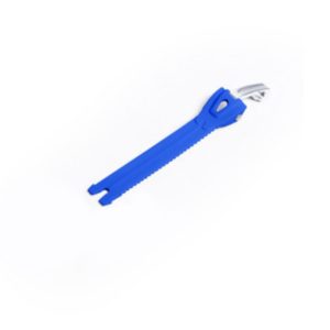 BANDA DENTADA ALUMINIO TIRADOR S 15 CM AZUL INDIGO BLANCO