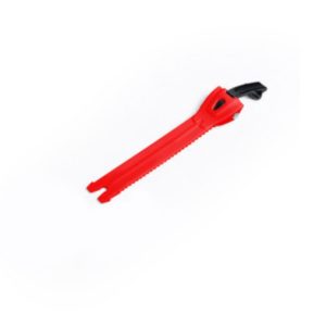 BANDA DENTADA ALUMINIO TIRADOR S 15 CM ROJO FLUOR NEGRO