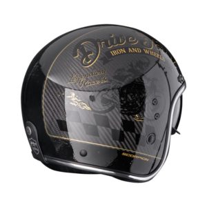 Casco Scorpion BELFAST EVO CARBON ZIPPY Black-Gold