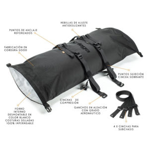 BOLSA DE EQUIPAJE KRIEGA ROLLPACK 20L NEGRO
