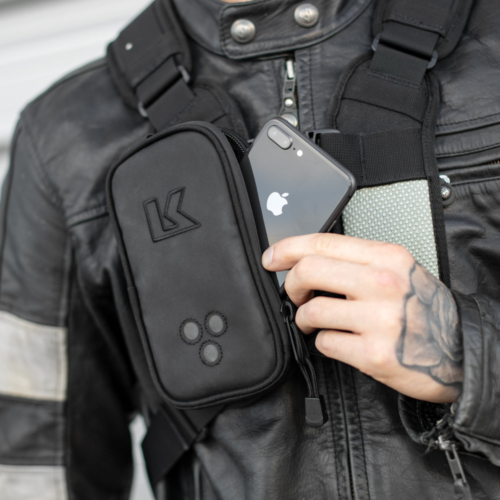 BOLSILLO ADICIONAL KRIEGA HARNESS POCKET XL LADO IZQUIERDO