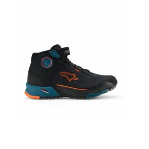 Botas Alpinestars CR-X DRYSTAR RIDING  BLACK PETROL ORANGE FLUO