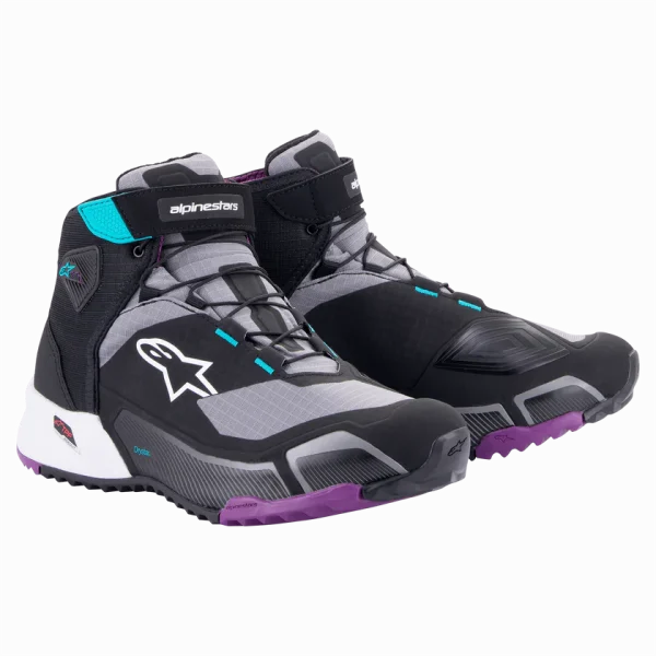 Botas Alpinestars CR-X WOMEN'S DRYSTAR RIDING Black/Gray/Plum Teal