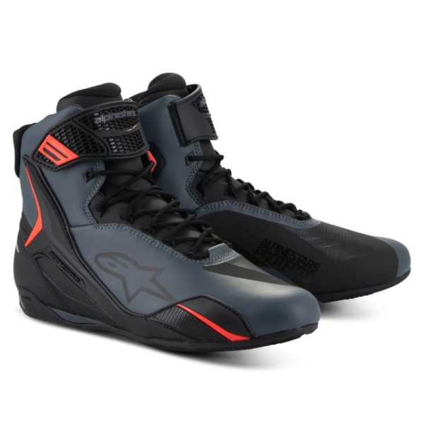Botas Alpinestars FASTER-4 BLACK GRAY RED FLUO