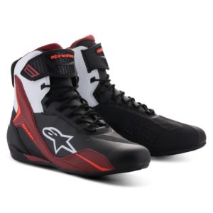 Botas Alpinestars FASTER-4 BLACK WHITE DARK RED