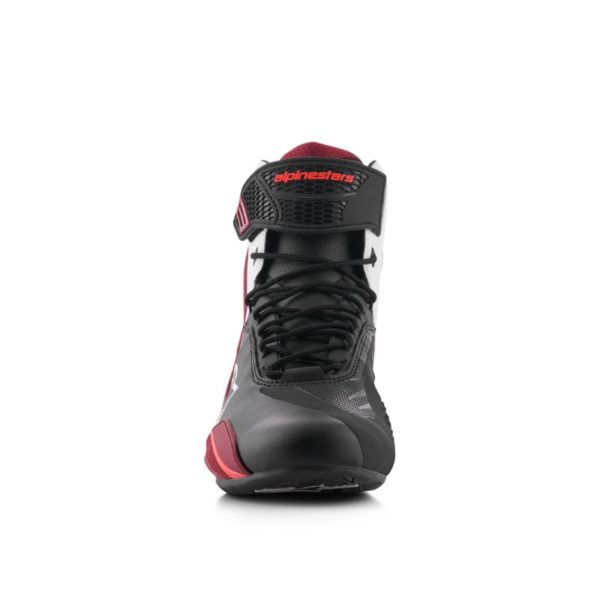 Botas Alpinestars FASTER-4 BLACK WHITE DARK RED