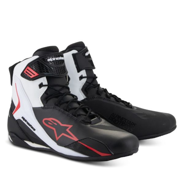 Botas Alpinestars FASTER-4 BLACK WHITE RED