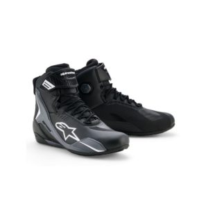 Botas Alpinestars FASTER-4 DRYSTAR BLACK COOL GRAY WHITE