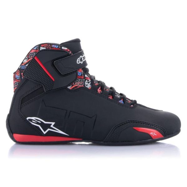 Botas Alpinestars FQ20 SEKTOR BLACK BRIGHT RED