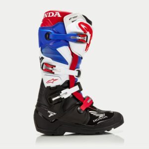 Botas Alpinestars HONDA TECH 7 ENDURO DRYSTAR BLACK WHITE BLUE BRIGHT RED