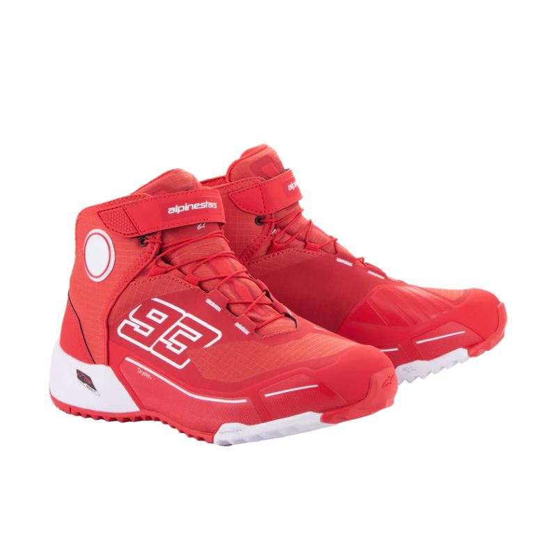 Botas Alpinestars MM93 CR-X Drystar® Rojo brillante Blanco