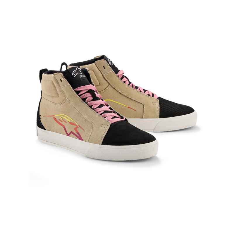 Botas Alpinestars RIDE-63 CANVAS BEIGE BLACK WHITE