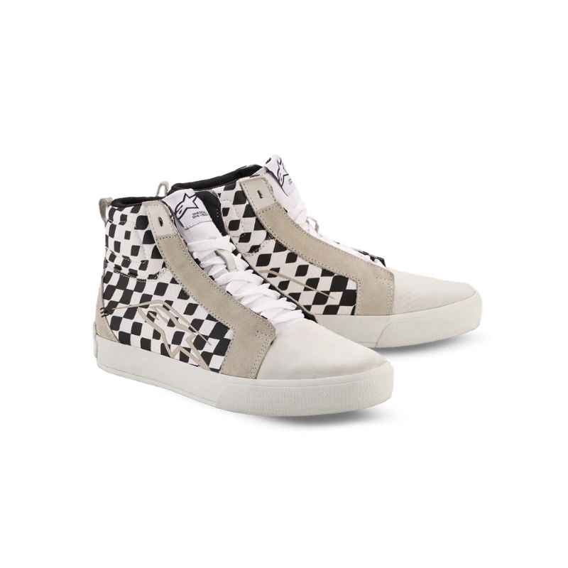 Botas Alpinestars RIDE-63 CANVAS WHITE BLACK CHESS