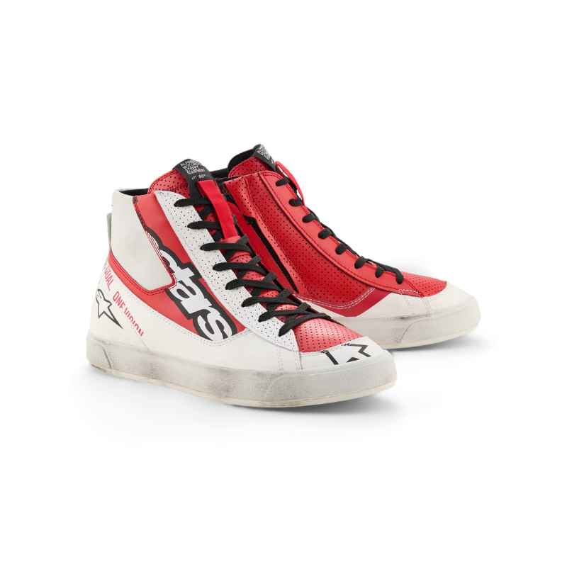 Botas Alpinestars STATED FLAIR WHITE BRIGHT RED