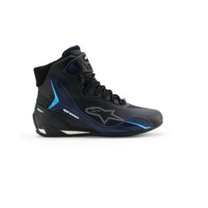 Botas Alpinestars FASTER-4 DRYSTAR BLACK NIGHT NAVY CYAN