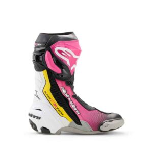 Botas Alpinestars SUPERTECH R BLACK MAGENTA WHITE YELLOW