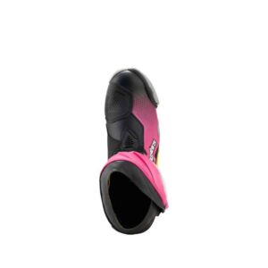 Botas Alpinestars SUPERTECH R BLACK MAGENTA WHITE YELLOW