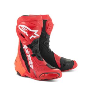 Botas Alpinestars SUPERTECH R VENTED BRIGHT RED RED FLUO