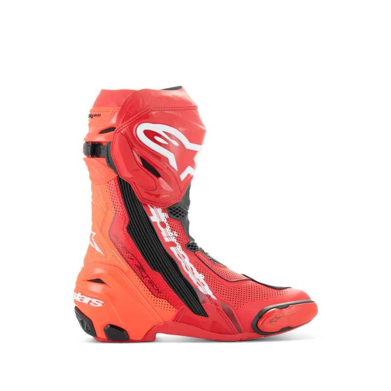 Botas Alpinestars SUPERTECH R VENTED BRIGHT RED RED FLUO