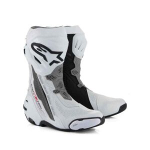 Botas Alpinestars SUPERTECH R VENTED WHITE MID GRAY BLACK