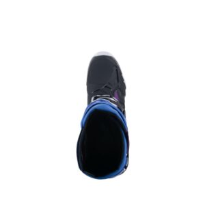Botas Alpinestars TECH 10 SUPERVENTED BLACK ENAMEL BLUE PURPLE WHITE