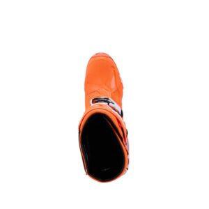 Botas Alpinestars TECH 10 SUPERVENTED ORANGE FLUO BLACK WHIT