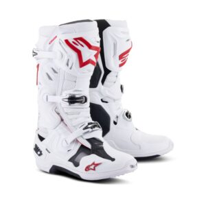 Botas Alpinestars TECH 10 SUPERVENTED WHITE BRIGHT RED