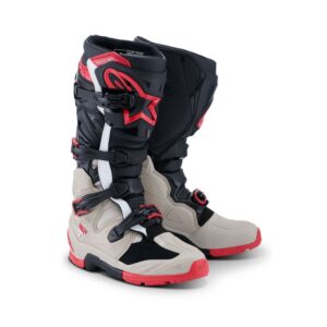 Botas Alpinestars TECH 7 ENDURO BLACK LIGHT GRAY BRIGHT RED