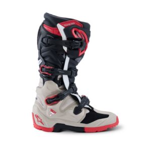 Botas Alpinestars TECH 7 ENDURO BLACK LIGHT GRAY BRIGHT RED