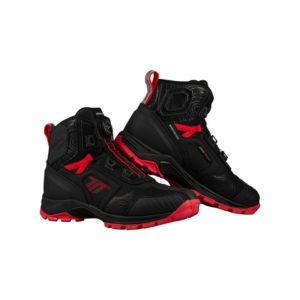 Botas seventy SD-BA7 STELVIO BAJA NEGRA ROJA