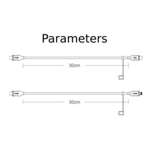 CHIGEE CABLE DE CARGA RAPIDA CHIGEE PARA SISTEMA DE CARGA TR100 / CG2 TIPO USB-C / IPHONE