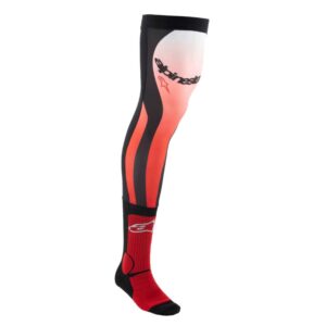 Calcetines Alpinestars KNEE BRACE BRIGHT RED WHITE