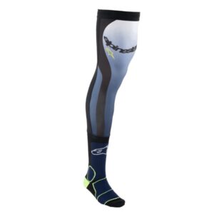 Calcetines Alpinestars KNEE BRACE NIGHT NAVY YELLOW FLUO