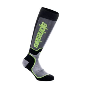 Calcetines Alpinestars MX PLUS BLACK GRAY YELLOW FLUO