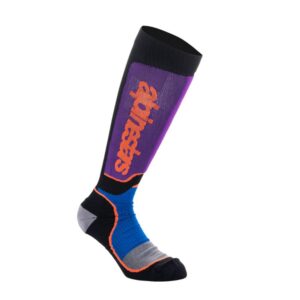 Calcetines Alpinestars MX PLUS  BLACK ROYAL BLUE PURPLE