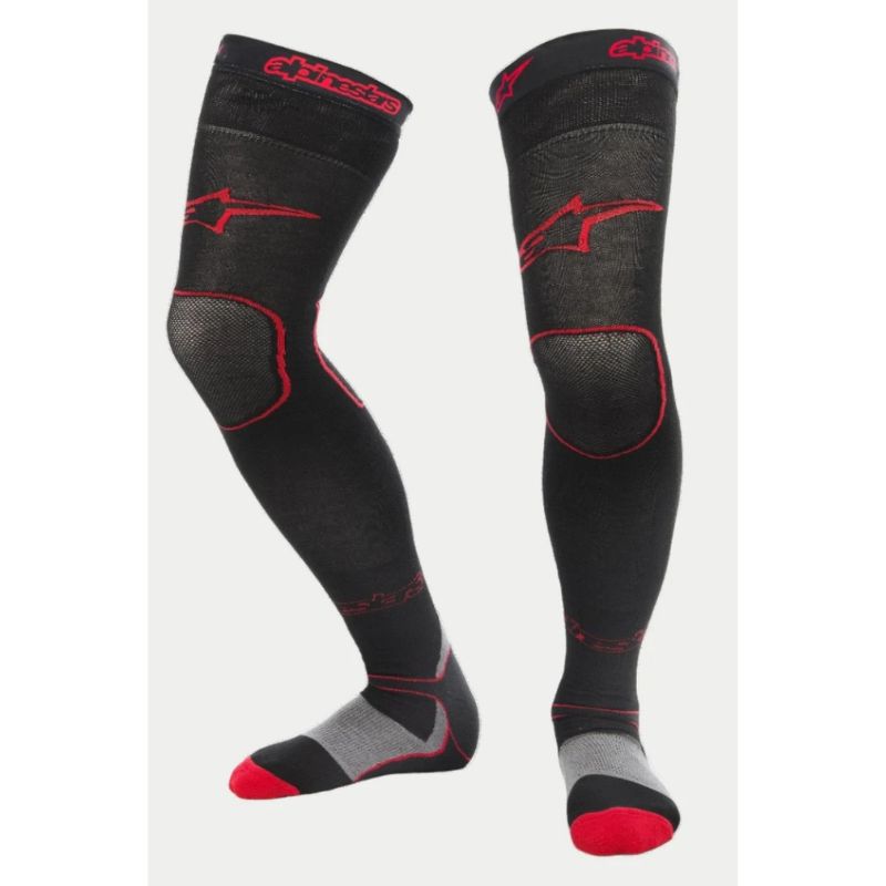 Calcetines Alpinestars MX SOCKS LONG BLACK RED