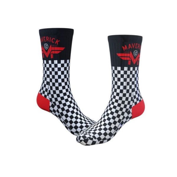 CALCETINES IXON SCK MVK 25 BLACK WHITE RED